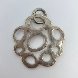 Hammered Sterling Pendant